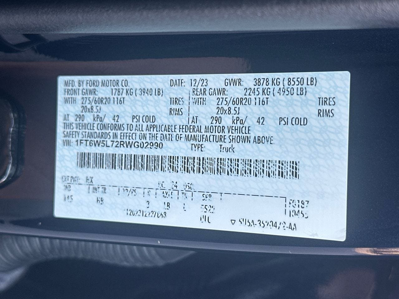 Certified 2024 Ford F150 Lightning Lariat AWD/4WD image 35