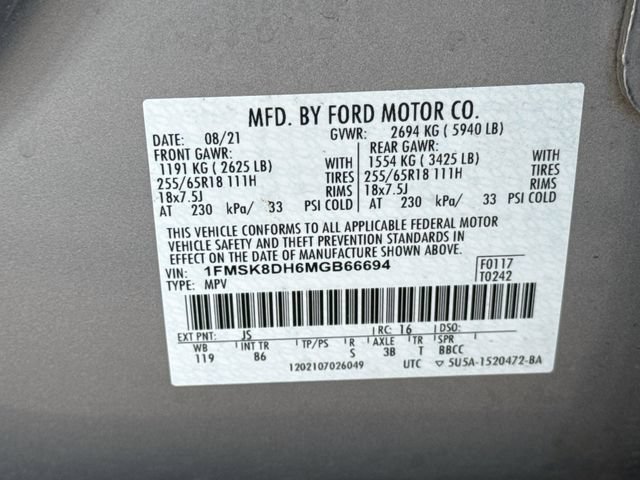 Certified 2021 Ford Explorer XLT w/ Class III Trailer Tow Package AWD/4WD image 38