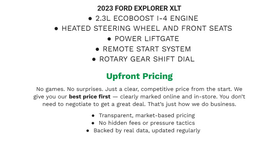 Certified 2023 Ford Explorer XLT w/ Equipment Group 202A image 2