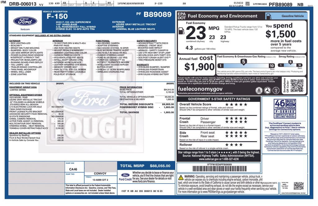 Certified 2023 Ford F150 Limited AWD/4WD image 41