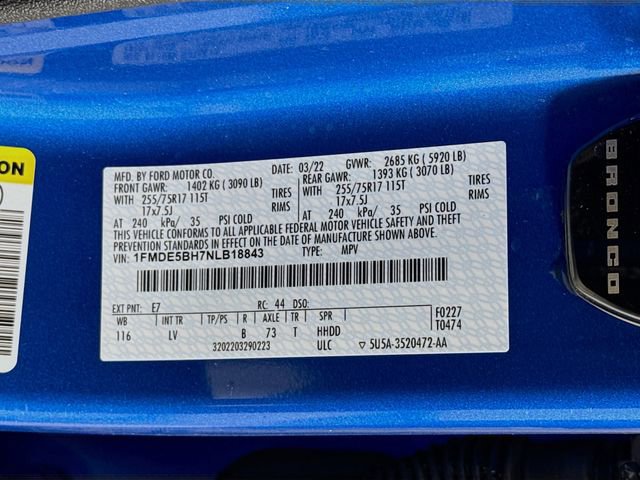 Certified 2022 Ford Bronco Big Bend image 31