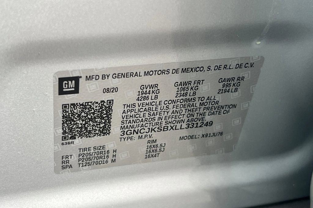 Used 2020 Chevrolet Trax LS w/ Tint and Cruise Package image 29