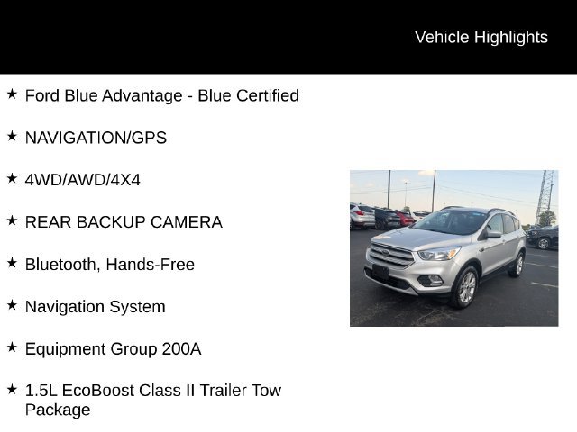 Certified 2018 Ford Escape SE w/ SE Sync 3 Package AWD/4WD image 2