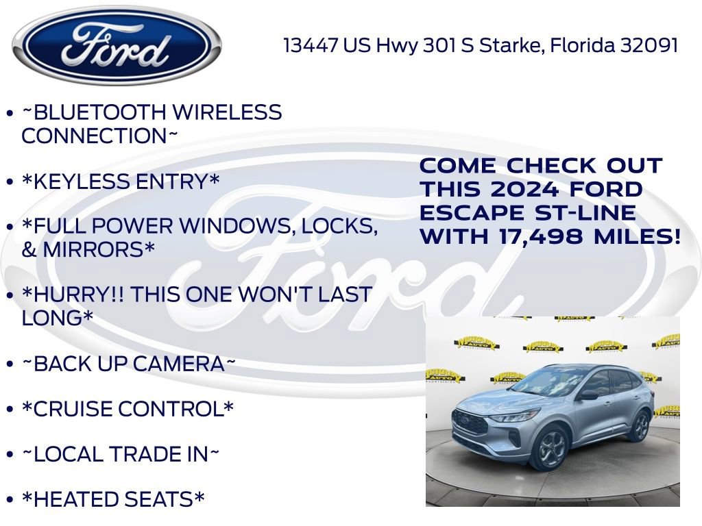 Certified 2024 Ford Escape ST-Line w/ Tech Pack #1 FWD image 12