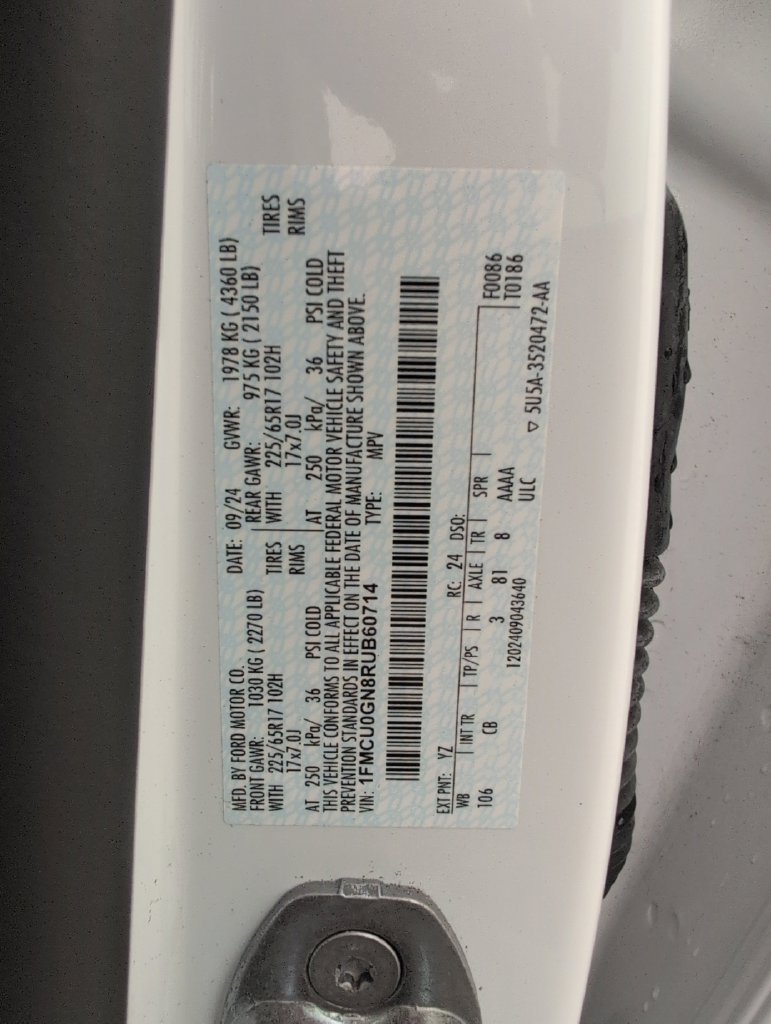 Certified 2024 Ford Escape Active FWD image 39