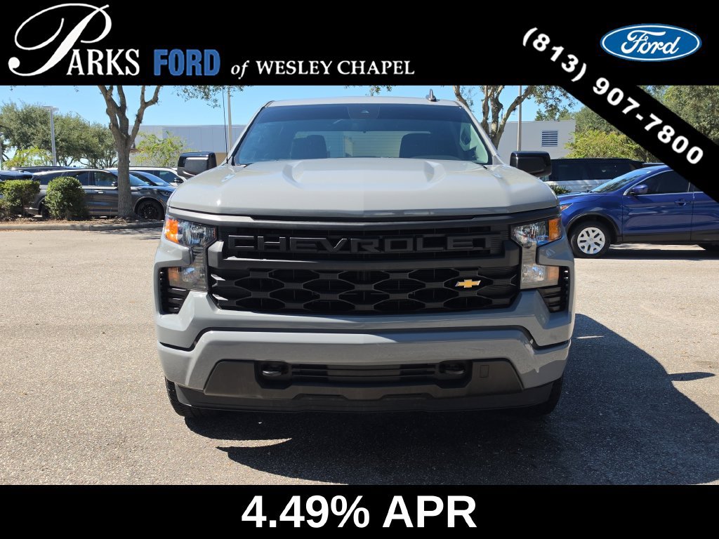 Used 2025 Chevrolet Silverado 1500 Custom w/ Turbomax Blackout Package RWD image 3