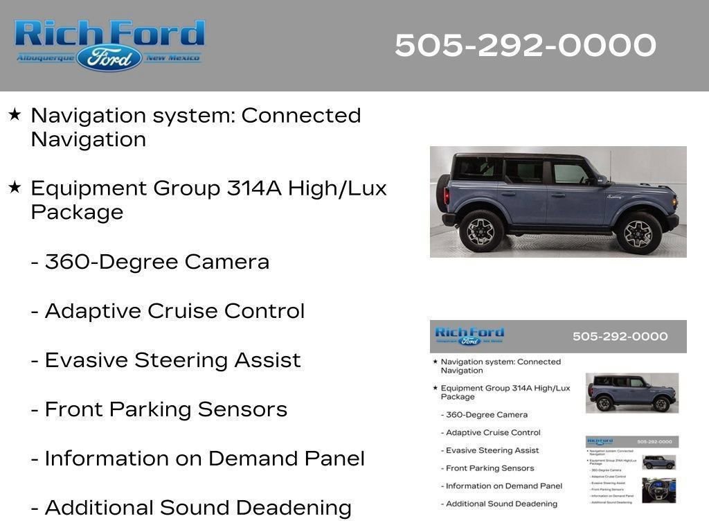 Certified 2024 Ford Bronco Outer Banks AWD/4WD image 37