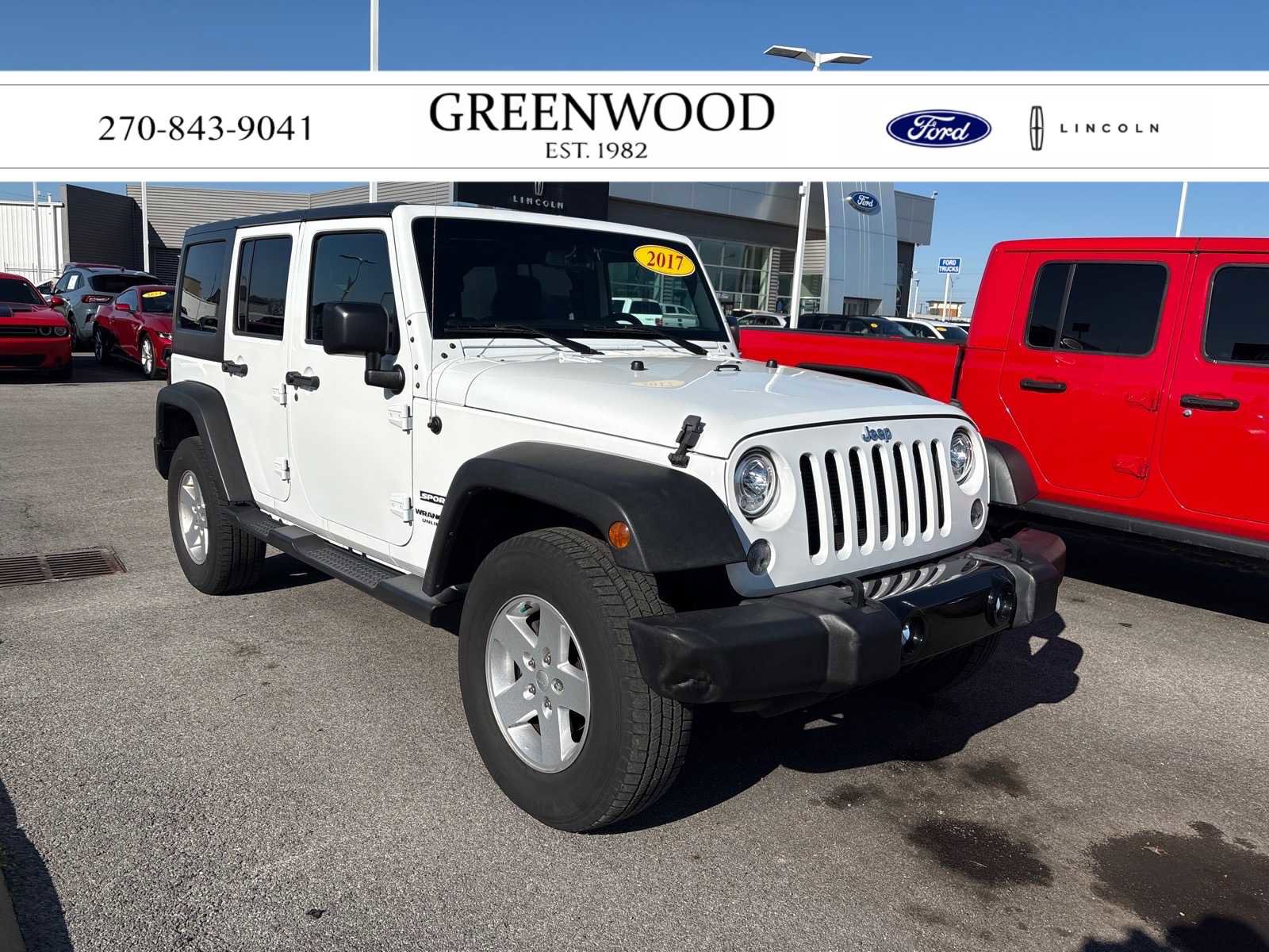 Used 2017 Jeep Wrangler Unlimited Sport w/ Quick Order Package 24S image 1
