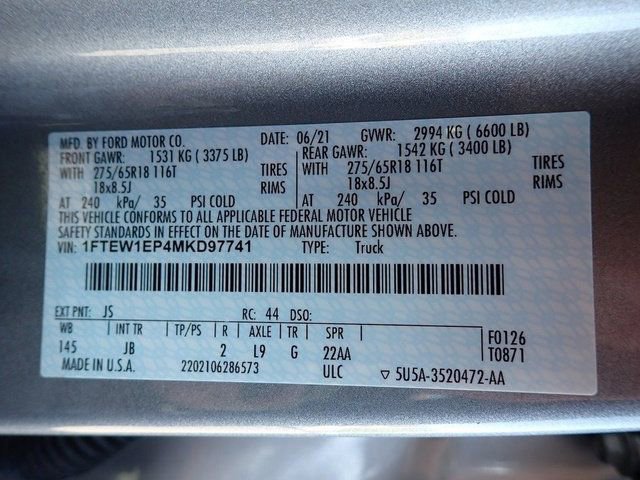 Certified 2021 Ford F150 XL w/ STX Appearance Package AWD/4WD image 23