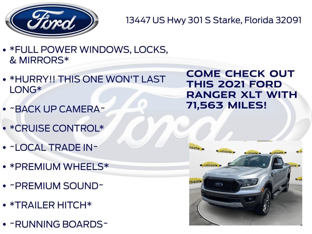 Certified 2021 Ford Ranger XLT w/ Equipment Group 301A Mid RWD image 12