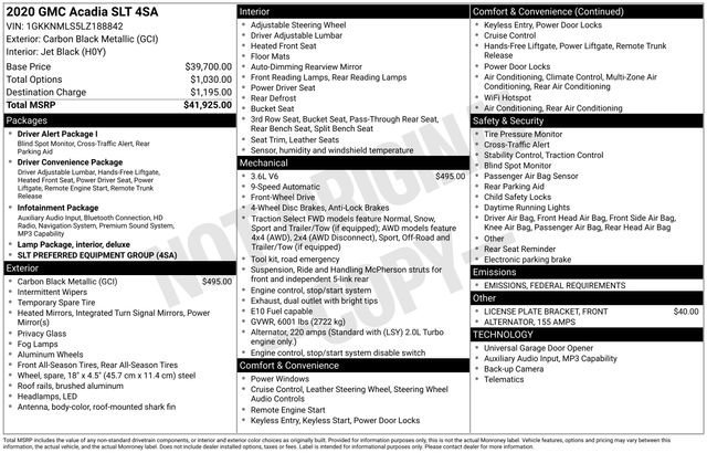 Used 2020 GMC Acadia SLT image 30