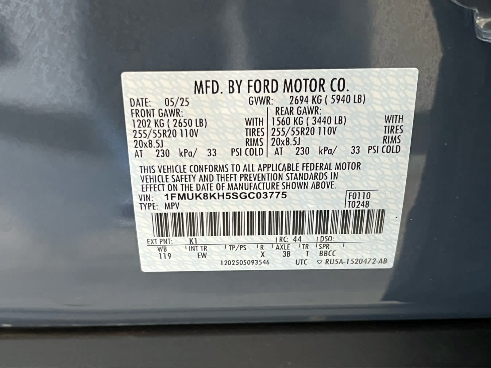 Certified 2025 Ford Explorer ST-Line AWD/4WD image 13
