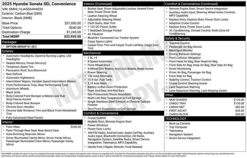 Used 2025 Hyundai Sonata SEL image 31