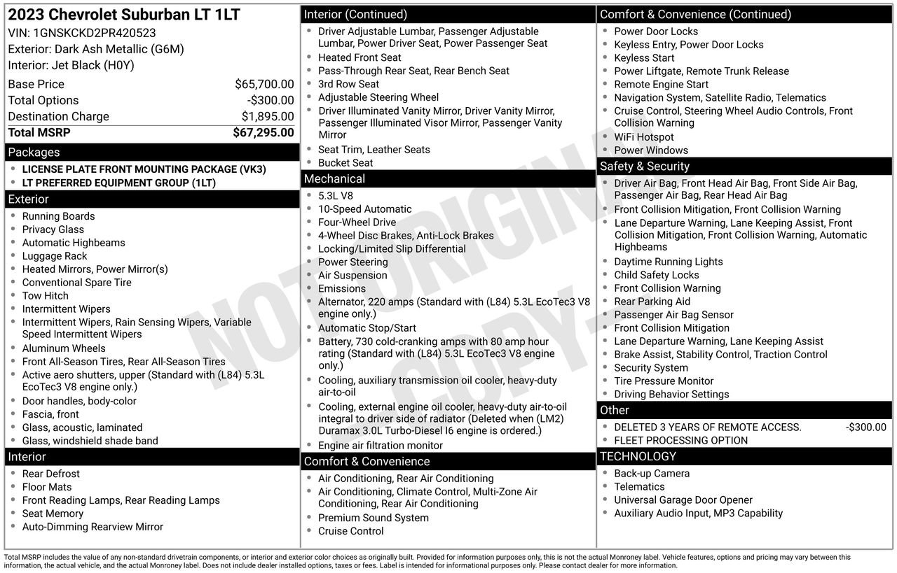 Used 2023 Chevrolet Suburban LT AWD/4WD image 27