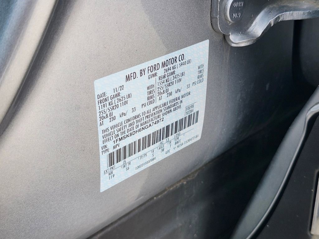 Certified 2022 Ford Explorer XLT w/ Equipment Group 202A AWD/4WD image 36