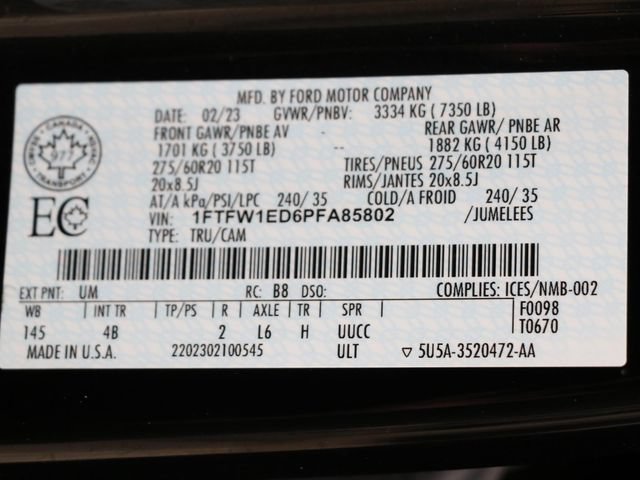 Certified 2023 Ford F150 XLT w/ Equipment Group 302A High AWD/4WD image 32