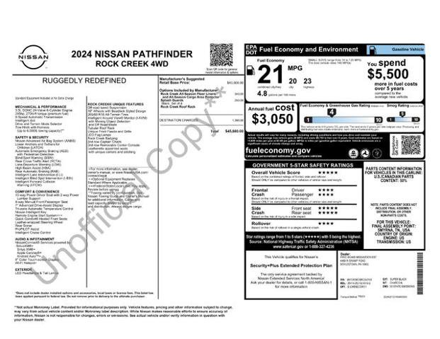 Used 2024 Nissan Pathfinder Rock Creek AWD/4WD image 12