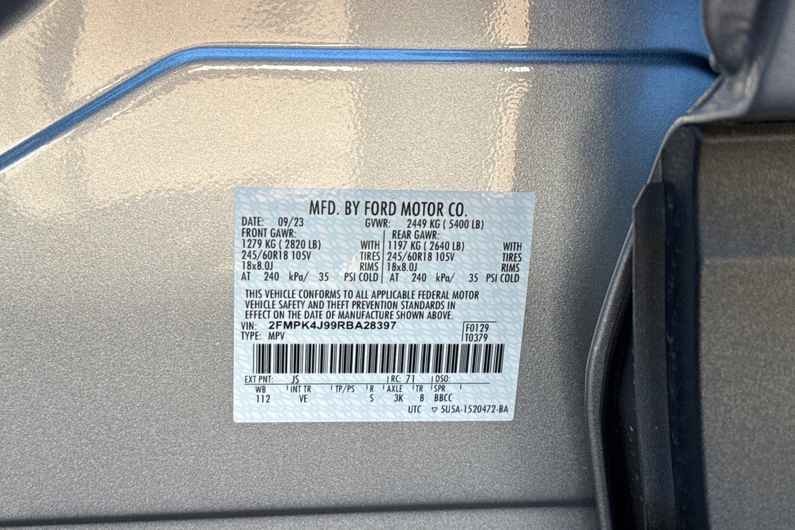 Certified 2024 Ford Edge SEL w/ Convenience Package AWD/4WD image 33