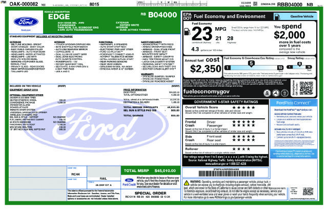 Certified 2024 Ford Edge SEL w/ Convenience Package AWD/4WD image 5
