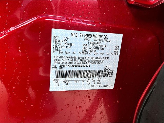 Certified 2024 Ford Edge SEL w/ Convenience Package AWD/4WD image 19