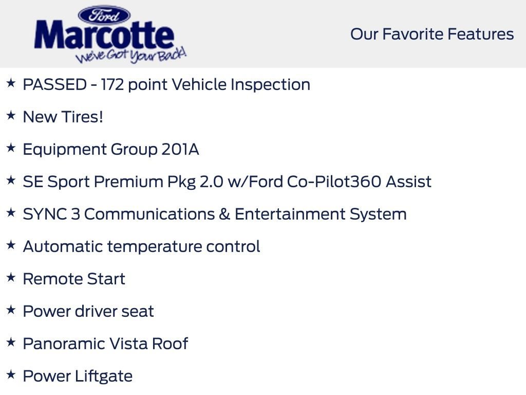 Certified 2020 Ford Escape SE Sport image 33