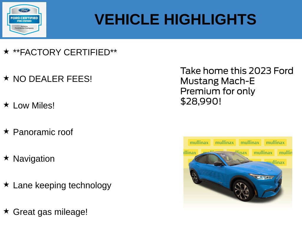 Certified 2023 Ford Mustang Mach-E Premium RWD image 11