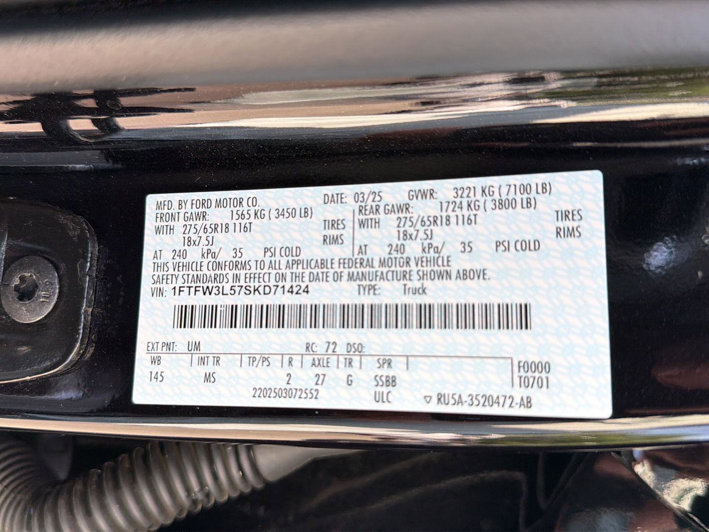 Certified 2025 Ford F150 XLT w/ Equipment Group 301A Standard AWD/4WD image 37
