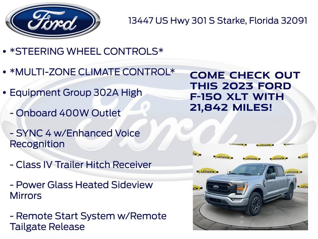Certified 2023 Ford F150 XLT w/ Equipment Group 302A High AWD/4WD image 17
