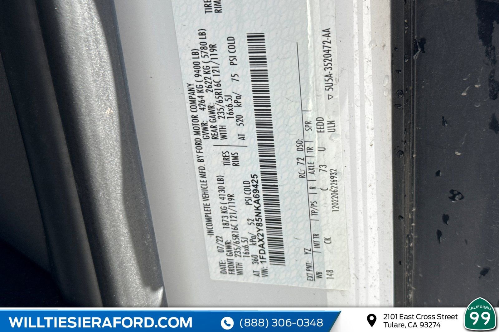 Certified 2022 Ford Transit 350 XLT image 13