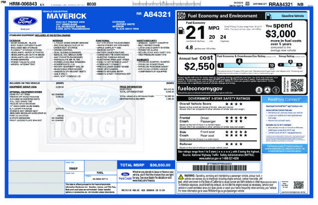 Certified 2024 Ford Maverick Tremor w/ Tremor Off-Road Package AWD/4WD image 32