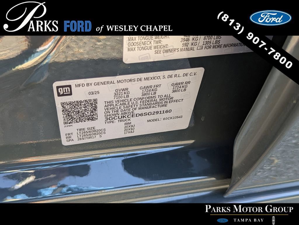 Used 2025 Chevrolet Silverado 1500 Custom Trail Boss w/ LPO, Dark Essentials Package image 27