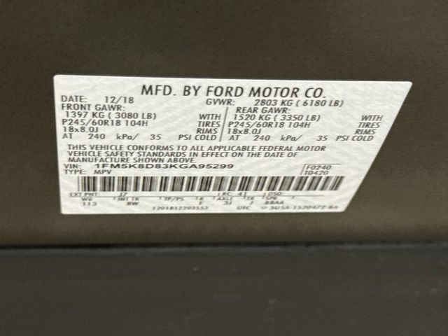 Certified 2019 Ford Explorer XLT w/ Equipment Group 201A AWD/4WD image 32