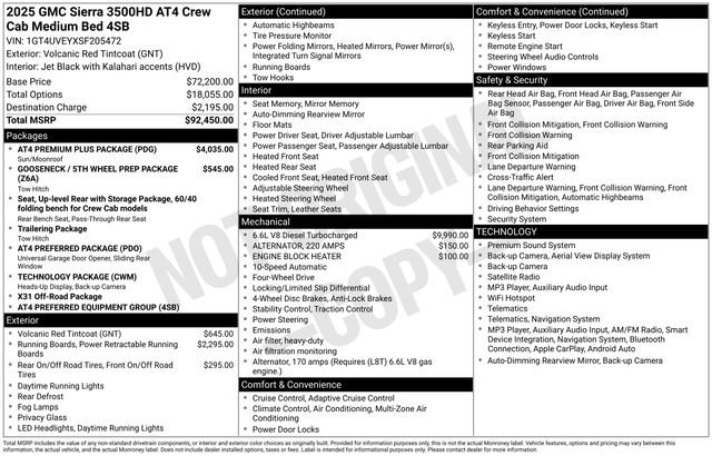 Used 2025 GMC Sierra 3500 AT4 w/ AT4 Premium Plus Package AWD/4WD image 19