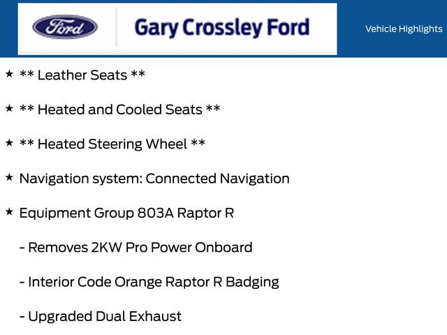 Certified 2025 Ford F150 Raptor w/ Equipment Group 803A Raptor R AWD/4WD image 12