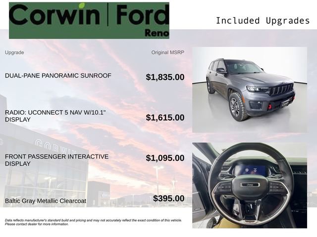 Used 2022 Jeep Grand Cherokee Trailhawk AWD/4WD image 3