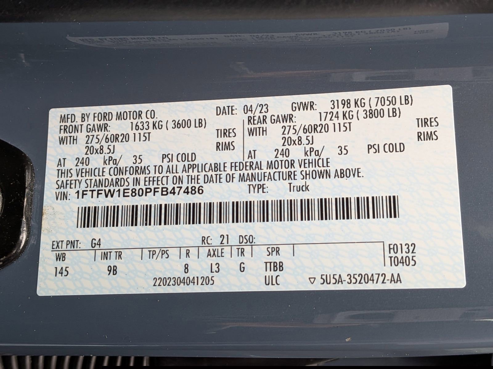 Certified 2023 Ford F150 Platinum w/ Equipment Group 701A High AWD/4WD image 15