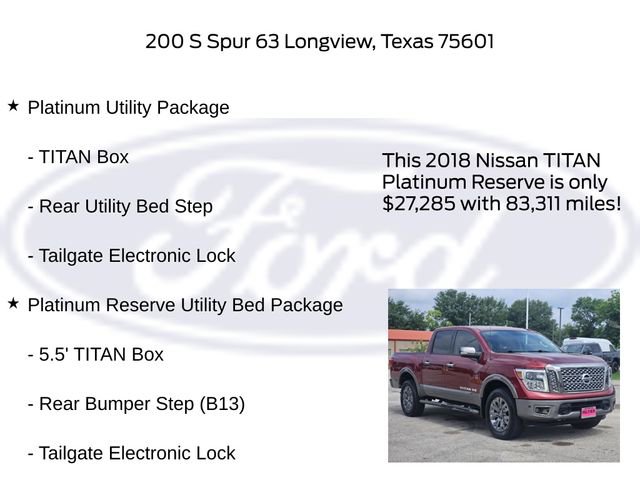 Used 2018 Nissan Titan Platinum Reserve w/ Platinum Utility Package AWD/4WD image 5