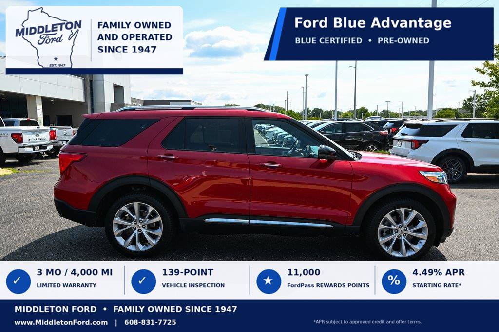 Certified 2022 Ford Explorer Platinum w/ Equipment Group 601A
