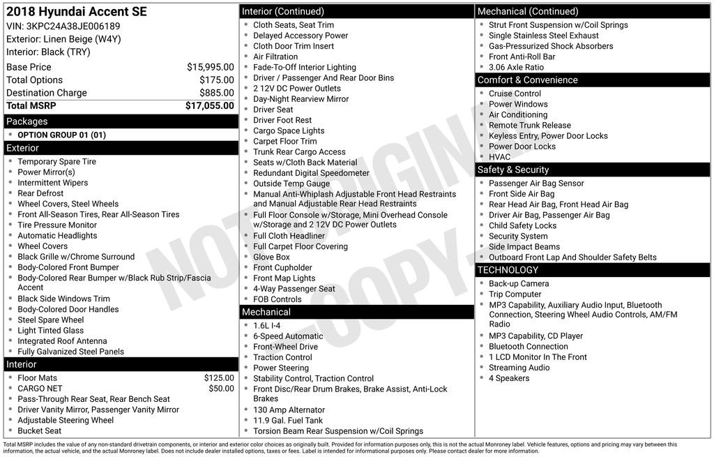 Used 2018 Hyundai Accent SE FWD image 31