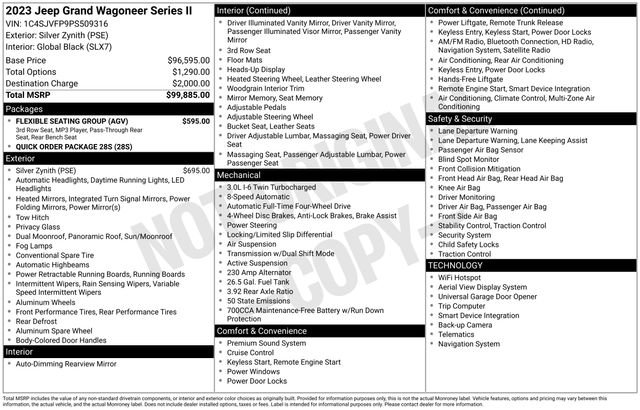 Used 2023 Jeep Grand Wagoneer Series II w/ Flexible Seating Group image 2