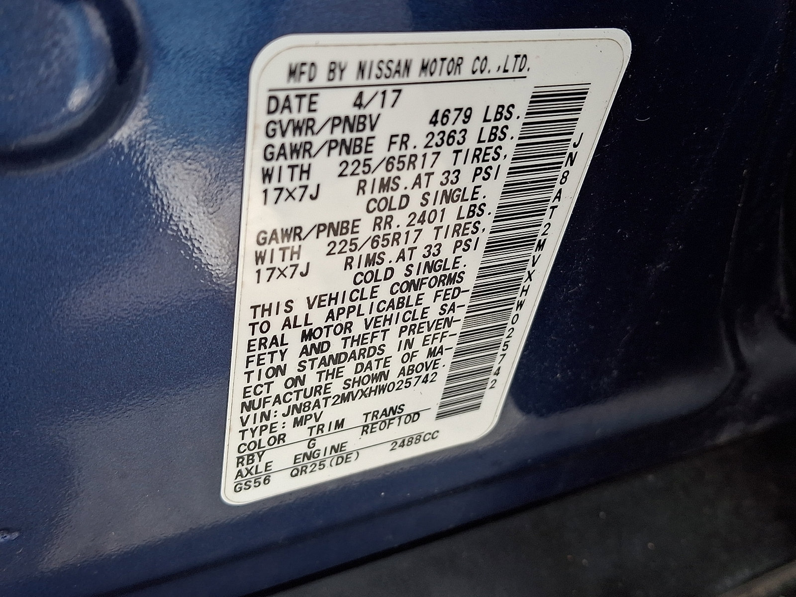 Used 2017 Nissan Rogue S image 27