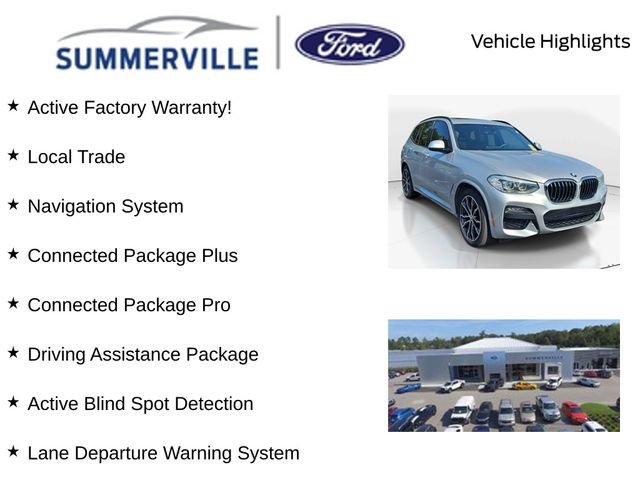 Used 2020 BMW X3 xDrive30i w/ M Sport Package 2 AWD/4WD image 2