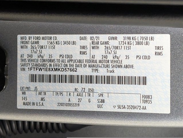 Certified 2021 Ford F150 XLT AWD/4WD image 25