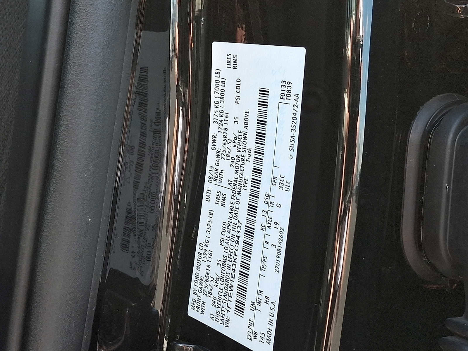 Certified 2019 Ford F150 Lariat w/ Equipment Group 502A Luxury image 28