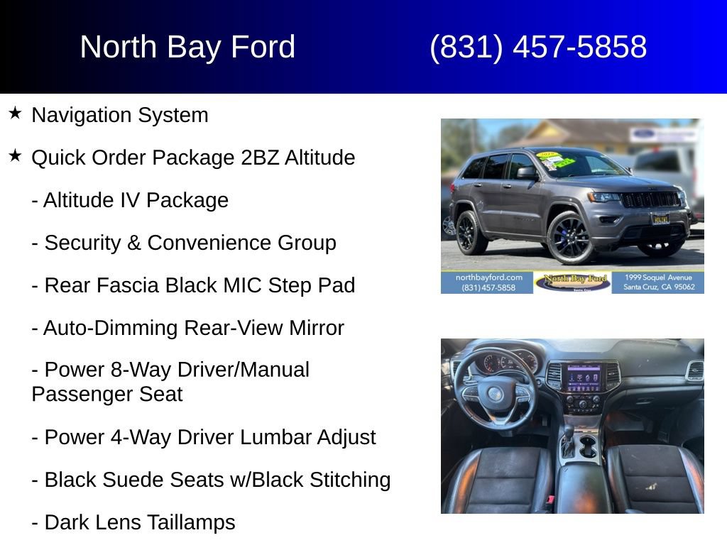 Used 2019 Jeep Grand Cherokee Altitude AWD/4WD image 4