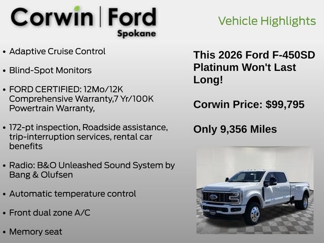 Certified 2026 Ford F450 Platinum AWD/4WD image 7
