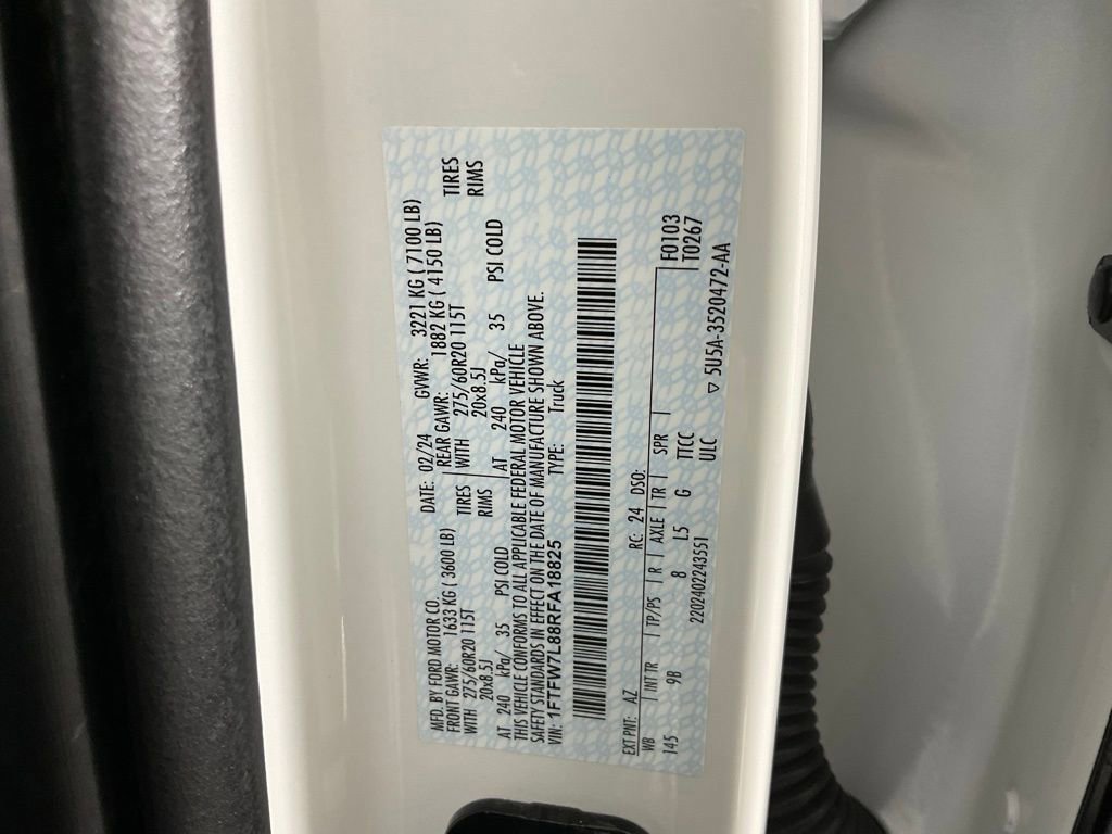 Certified 2024 Ford F150 Platinum w/ Equipment Group 702A High image 27