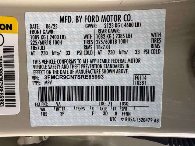 Certified 2025 Ford Bronco Sport Outer Banks w/ Outer Banks Tech Package+ AWD/4WD image 29