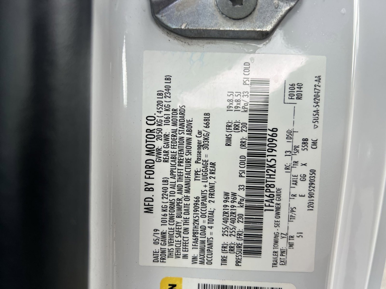 Certified 2019 Ford Mustang Premium w/ Equipment Group 201A RWD image 36
