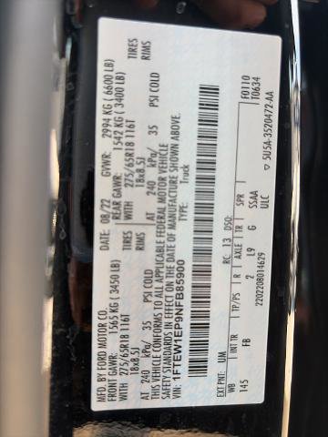 Certified 2022 Ford F150 XLT w/ Equipment Group 302A High image 33